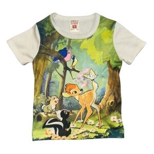 St Michael DISNEY Short sleeved VINTAGE Bambi tshirt children size 5 to 6 yr old
